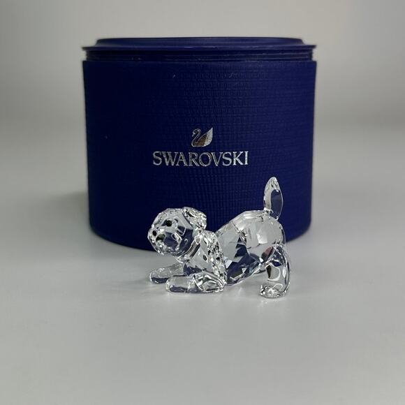 Swarovski Peaceful Countryside Labrador Puppy Dog Figurine - Picture 1 of 9